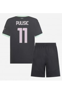 AC Milan Christian Pulisic #11 Babytruitje 3e tenue Kind 2024-25 Korte Mouw (+ Korte broeken)